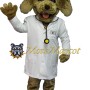 Doctor Brown Dog Mascot Costume