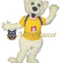 Superb White Bear Mascot Costume