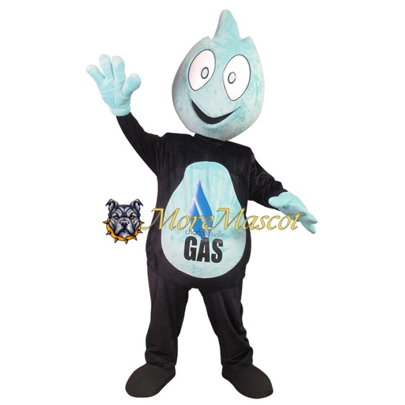 Blue Gas Man Mascot Costume