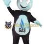 Blue Gas Man Mascot Costume
