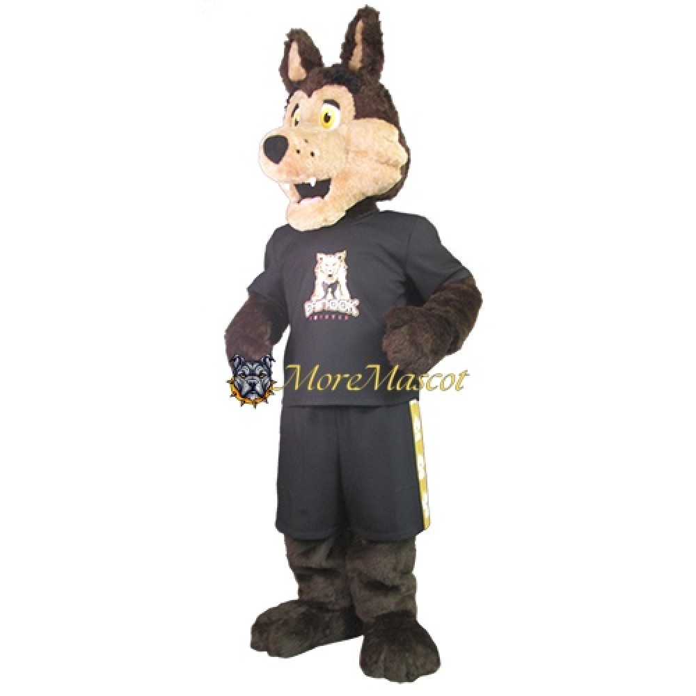 Sports Brown Wolf Mascot Costume