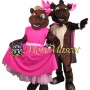 Party Moose Couple Mascot Costume