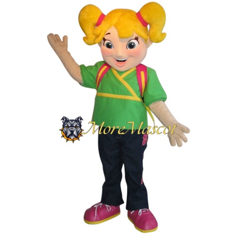 Happy Girl Mascot Costume