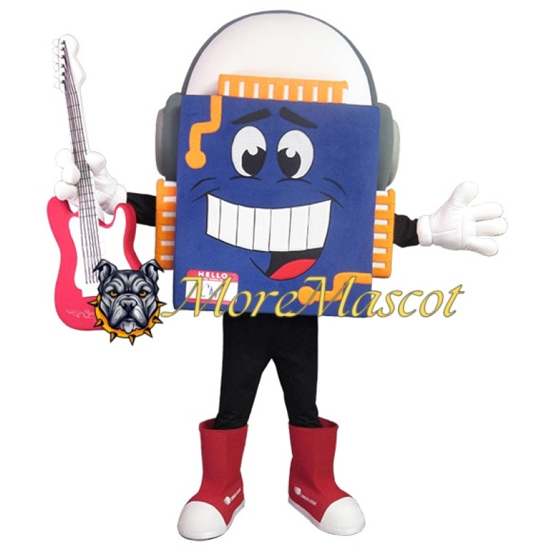Rock Record Player Mascot Costume