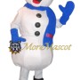 Friendly Snowman Mascot Costume