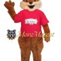 Friendly Happy Fox Mascot Costume