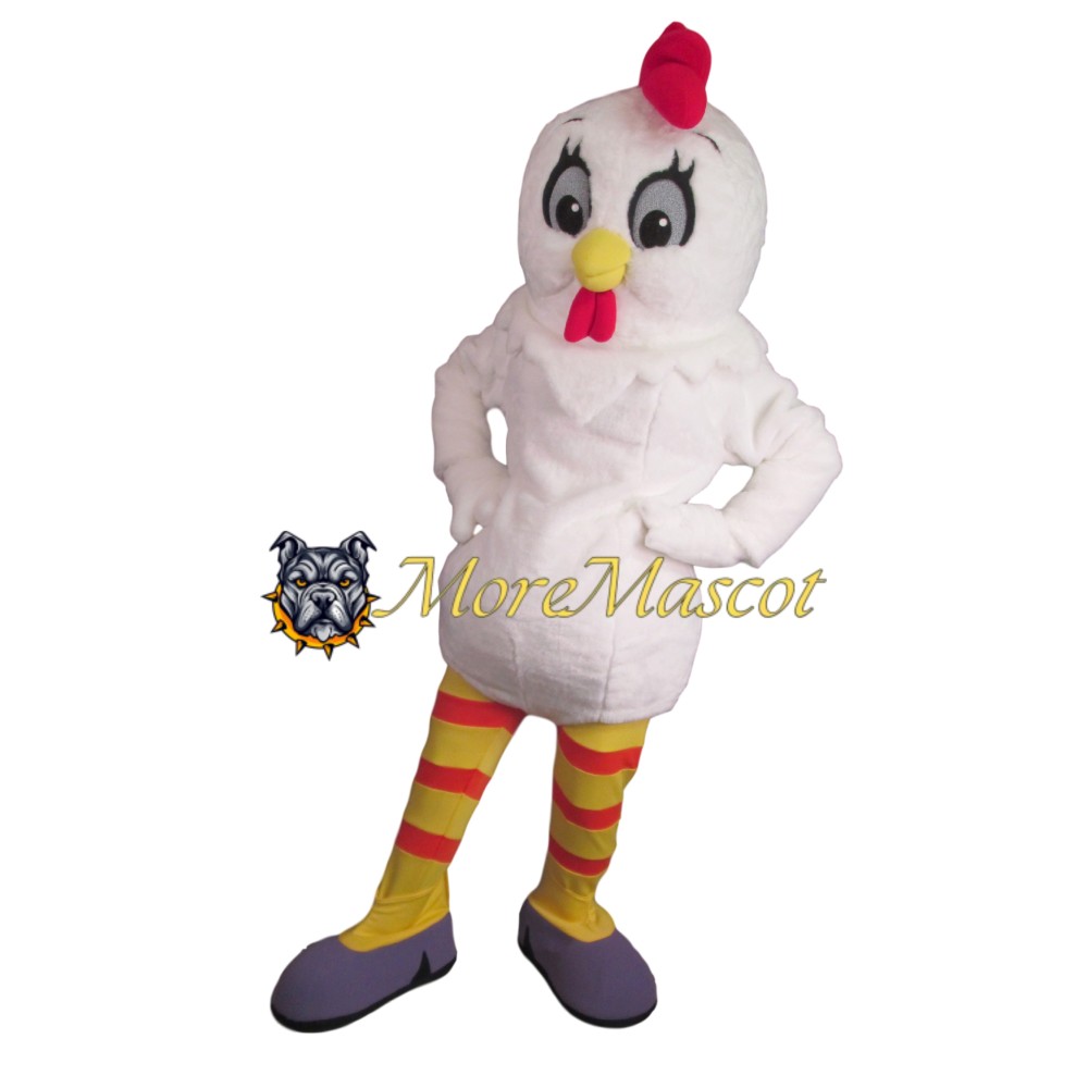 Lightweight White Chicken Mascot Costume
