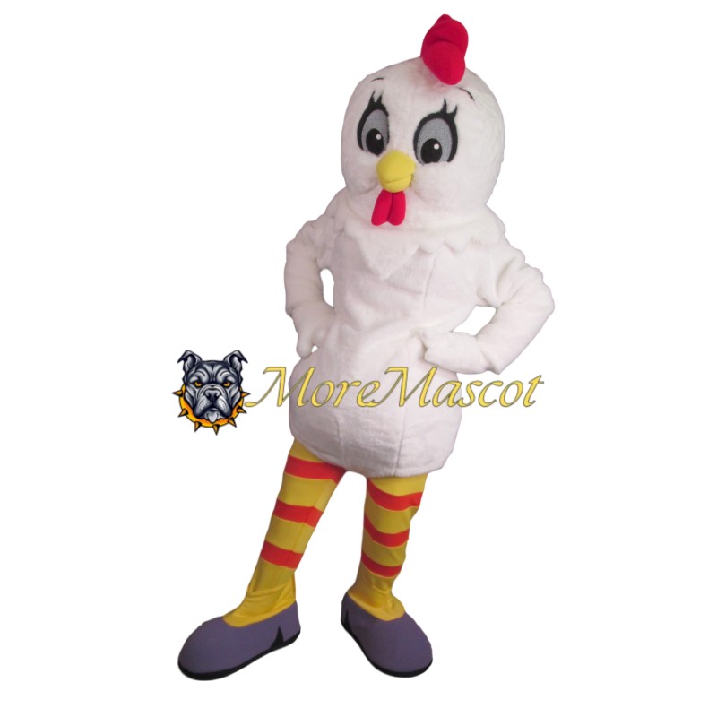 Lightweight White Chicken Mascot Costume