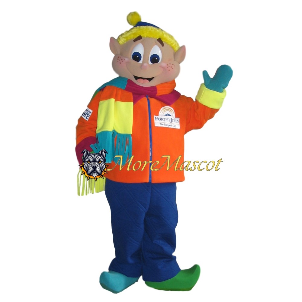 Friendly Elf Mascot Costume