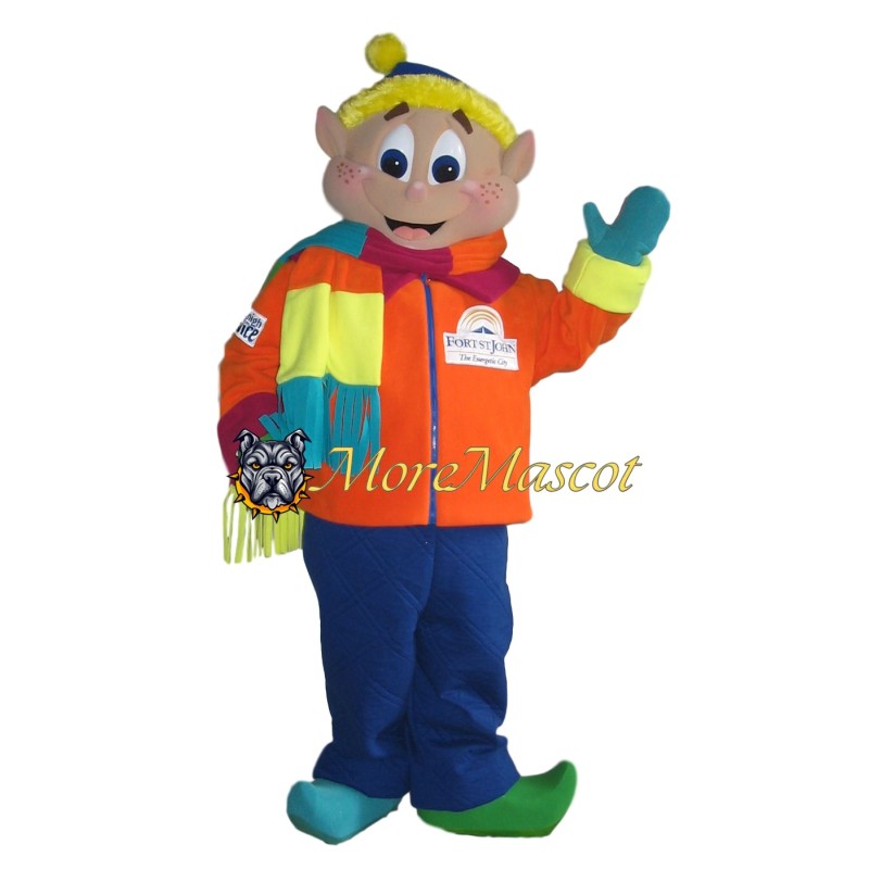 Friendly Elf Mascot Costume