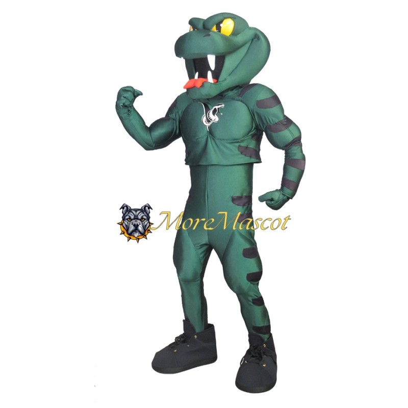 Muscle Snake Mascot Costume