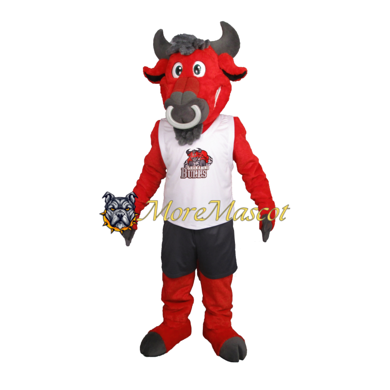 Sport Red Bull Mascot Costume