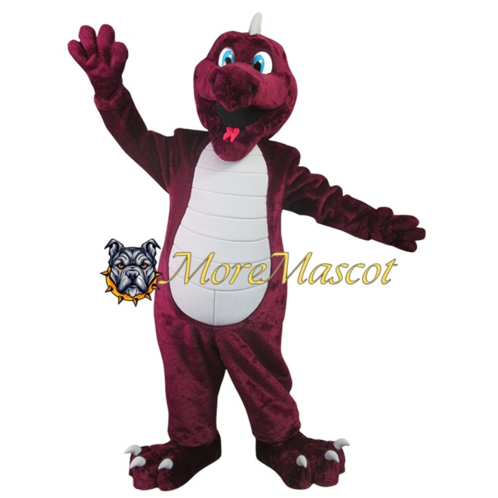 Soft Purple Dragon Mascot Costume