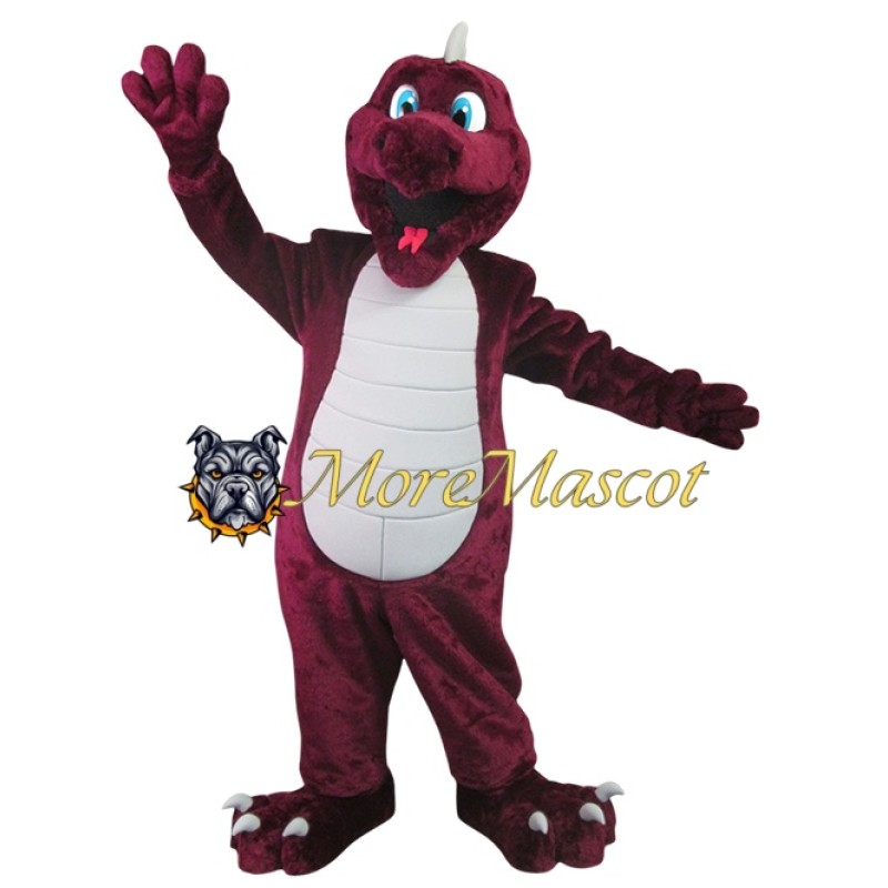 Soft Purple Dragon Mascot Costume