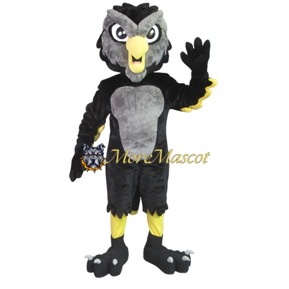 Power Black Owl Mascot Costume