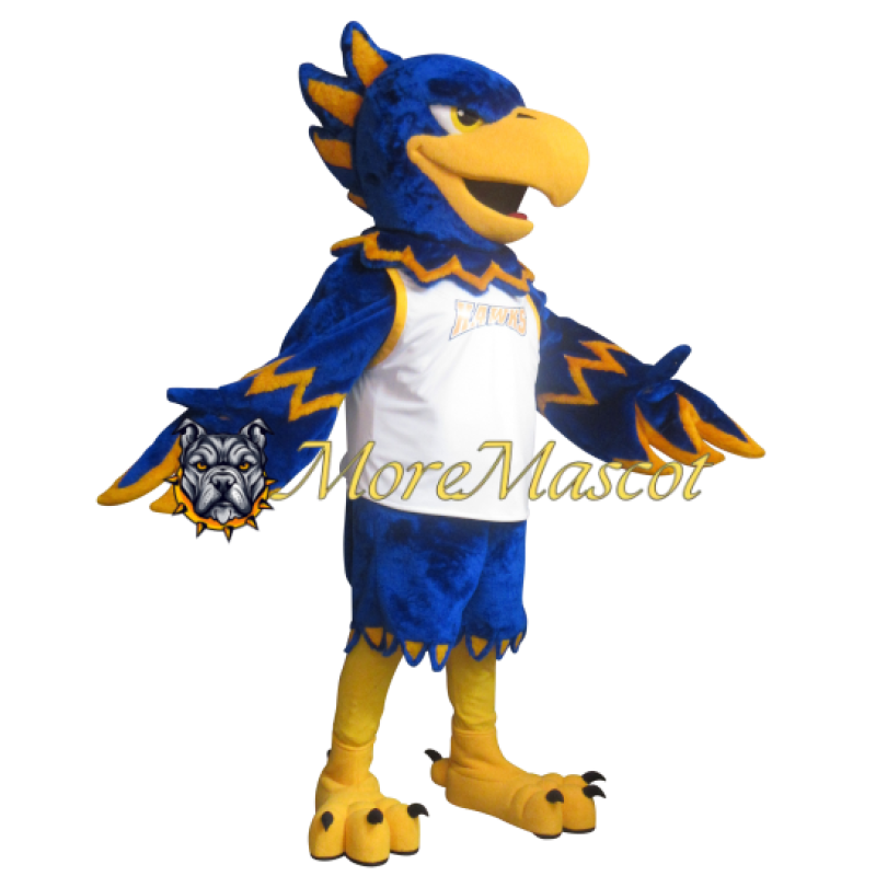 Blue Hawk Mascot Costume