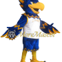 Blue Hawk Mascot Costume