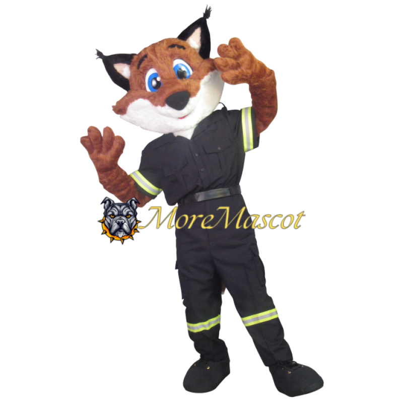 Firefighting Fox Adult Mascot Costume