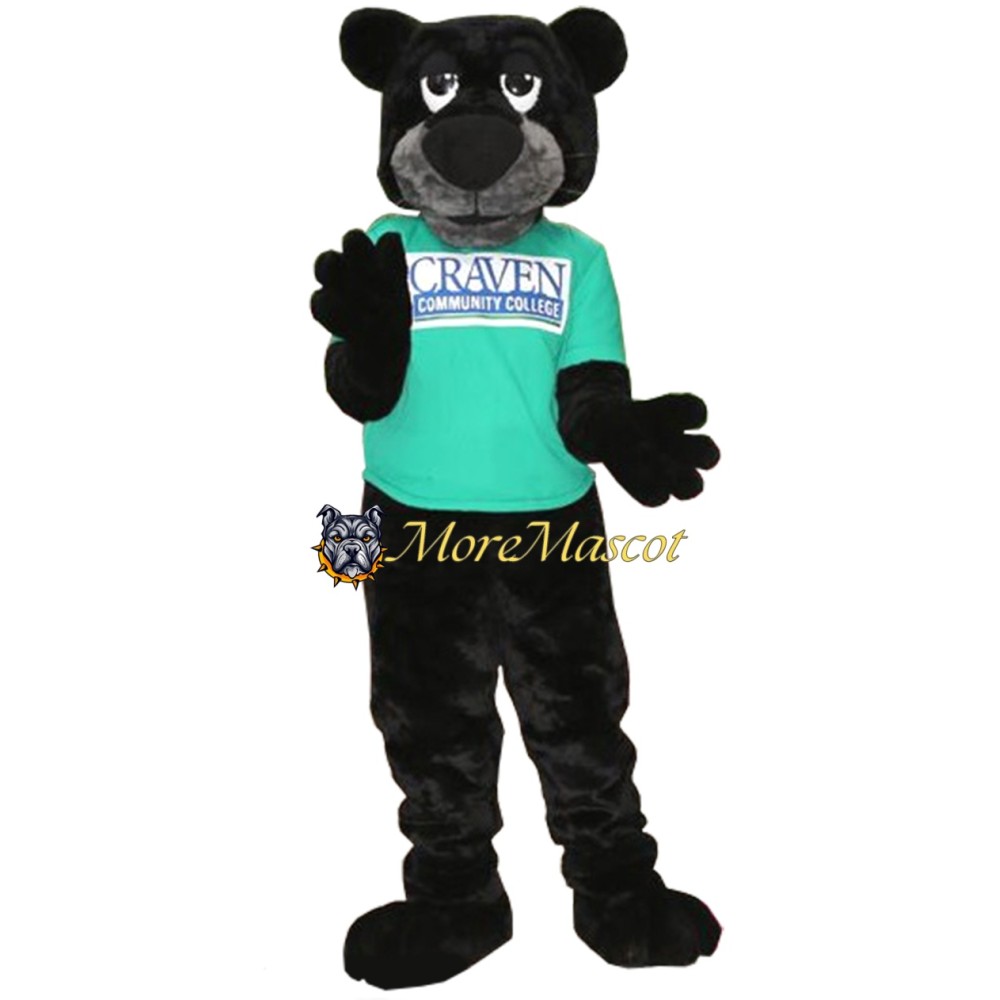 College Black Bear Mascot Costume