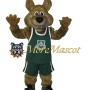 College Brown Wolf Mascot Costume