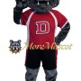 Sport Grey Bulldog Mascot Costume