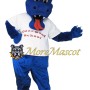 College Blue Dragon Mascot Costume
