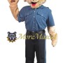 Friendly Police Dog Mascot Costume