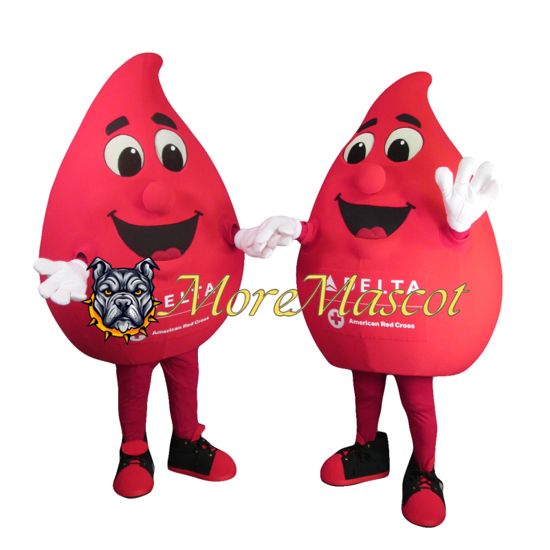 Blood Droplet Mascot Costume