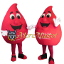 Blood Droplet Mascot Costume