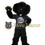 Friendly Soft Black Dog Mascot Costume