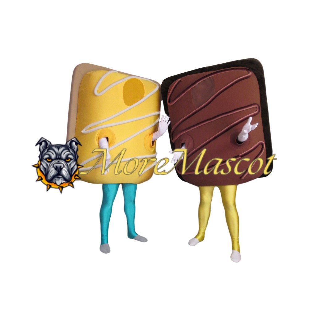 Chocolate Cube Mascot Costume