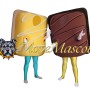 Chocolate Cube Mascot Costume