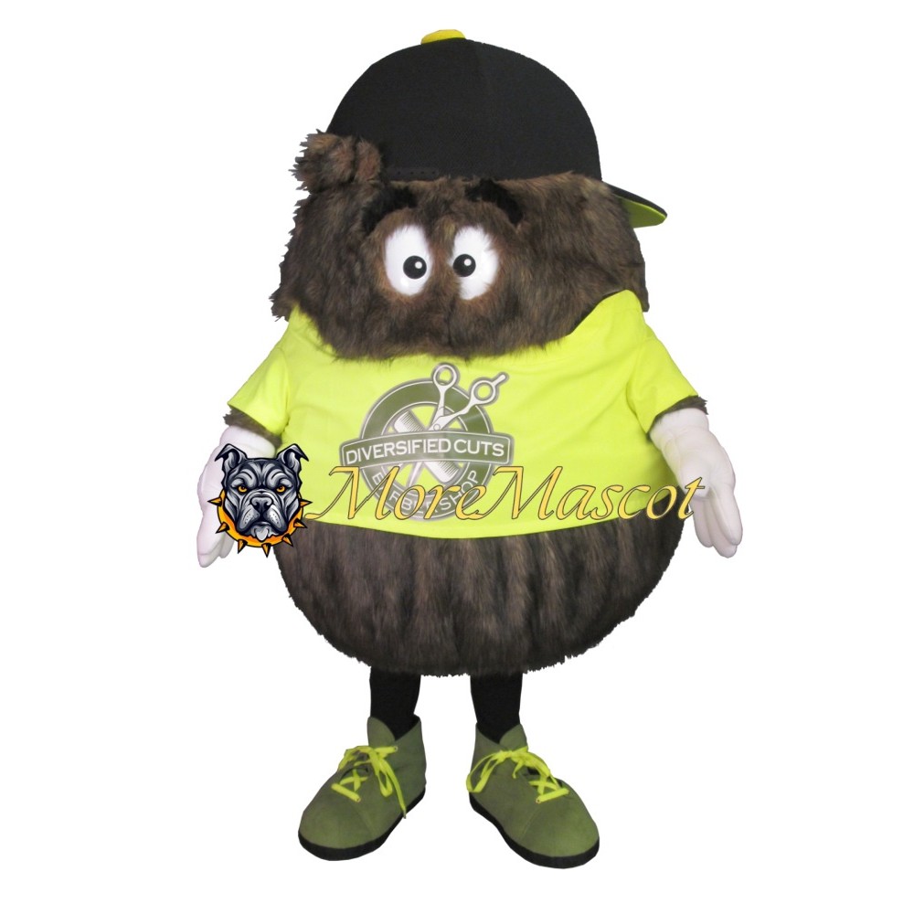 Plush Brown Monster Mascot Costume