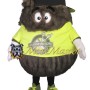 Plush Brown Monster Mascot Costume