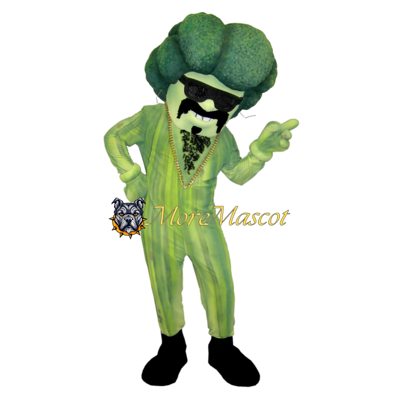 Cool Broccoli Mascot Costume