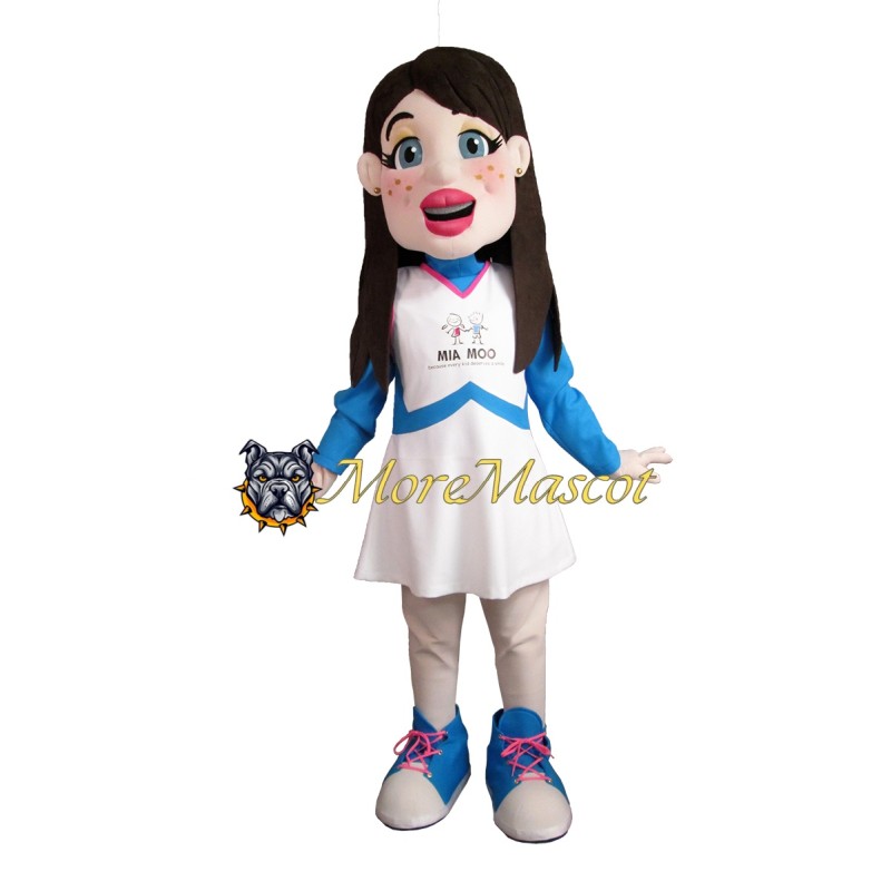 Long Haired Girl Mascot Costume