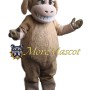 Soft Brown Sheep Mascot Costume