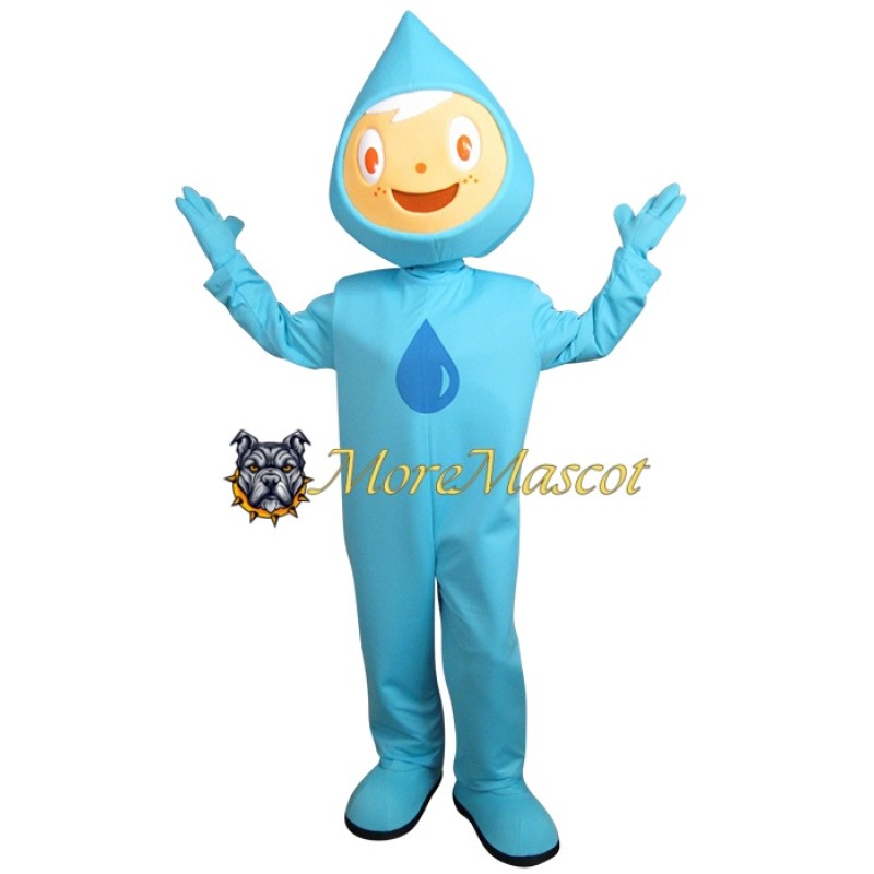 Water Droplet Man Mascot Costume