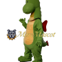 Green Dragon Baby Mascot Costume