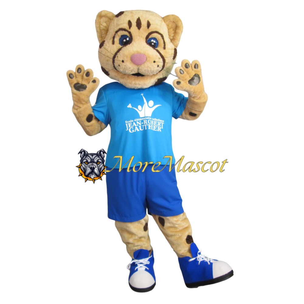 Lovely Brown Leopard Mascot Costume