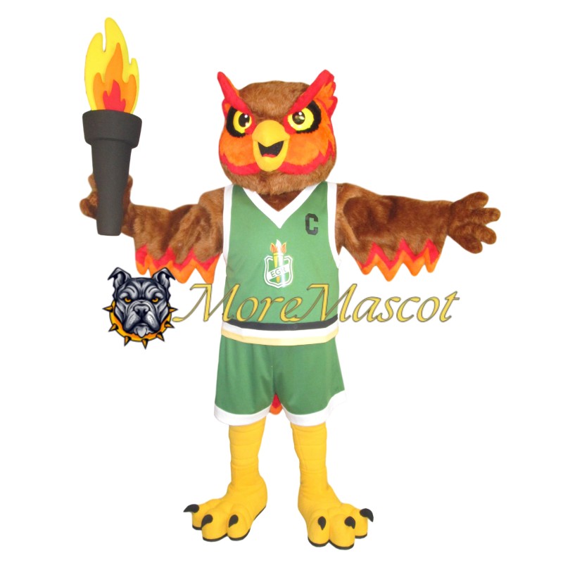Torchbearer Owl Mascot Costume