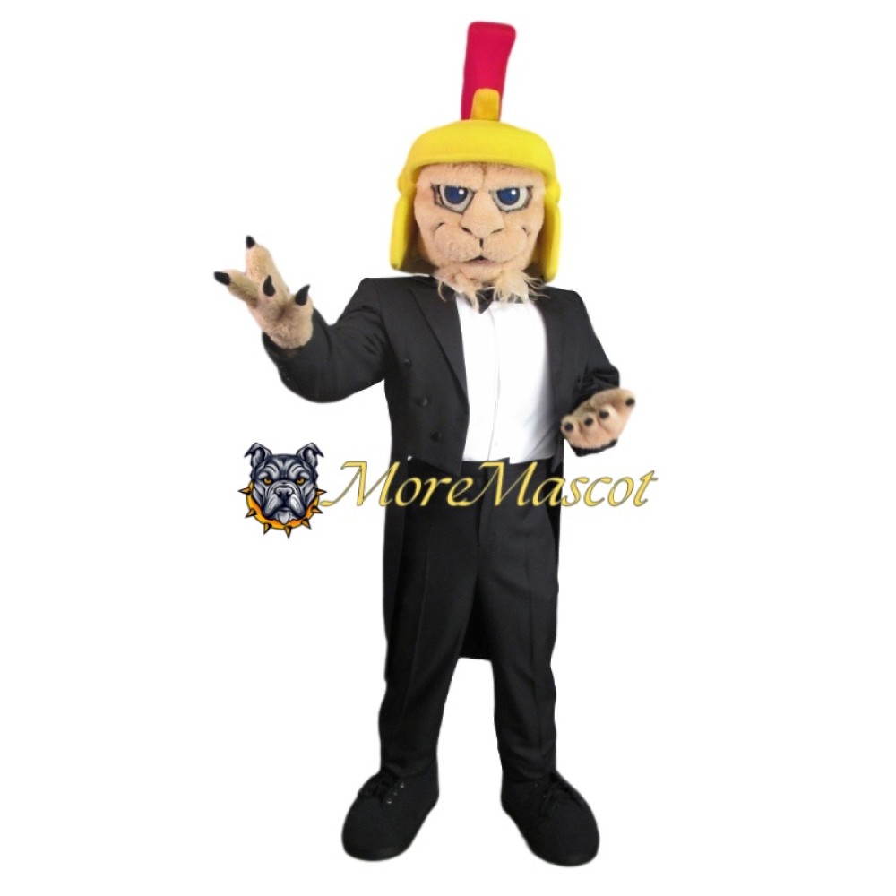 Commander Leopard Mascot Costume