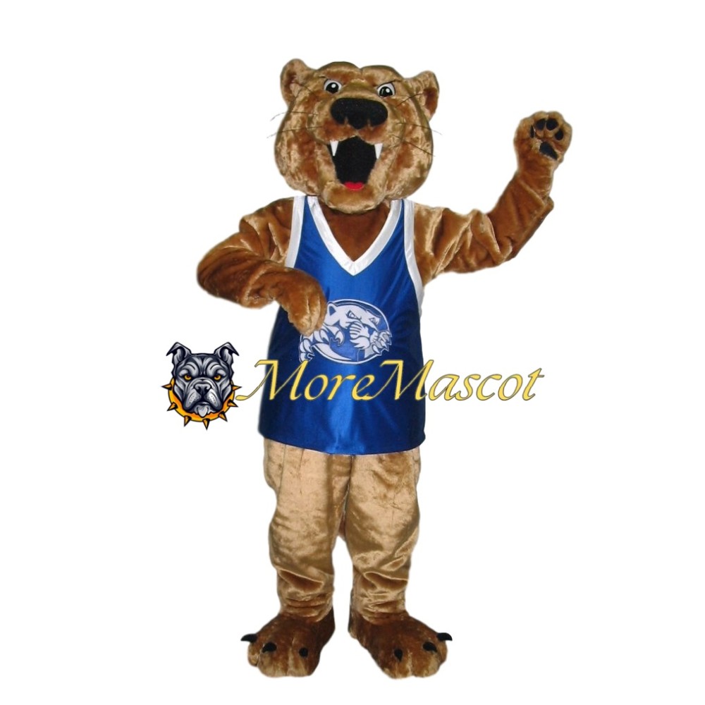 Lightweight Brown Leopard Mascot Costume