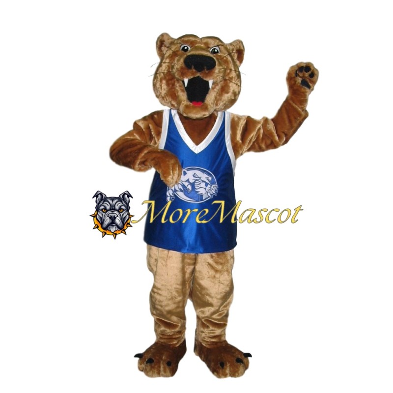 Lightweight Brown Leopard Mascot Costume