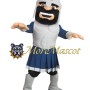 Friendly Silver Warrior Mascot Costume