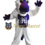 Purple & White Horse Mascot Costume