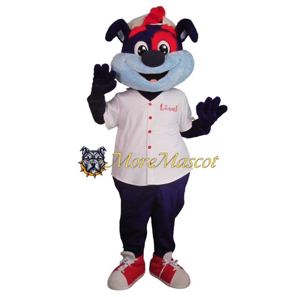 Kind Black Dog Mascot Costume