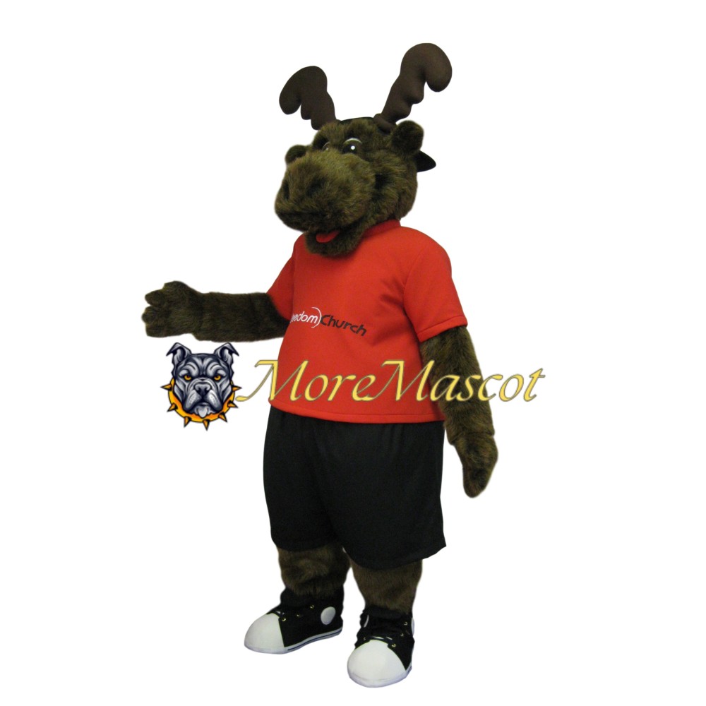 Soft Plush Moose Mascot Costume