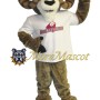 College Brown Ram Mascot Costume