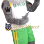 Muscle Grey Gorilla Mascot Costume